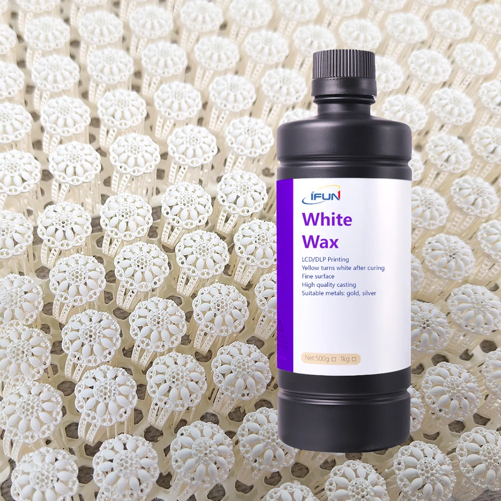Resin manufacturer factory, White wax polymer resin IF800D for 3D printer batch printing resin model