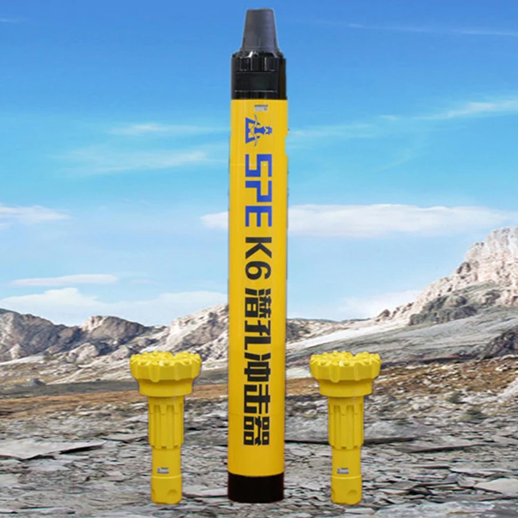 K6 High air pressure dth hammer and DTH button bit newest design for Kaishan DTH drilling rig