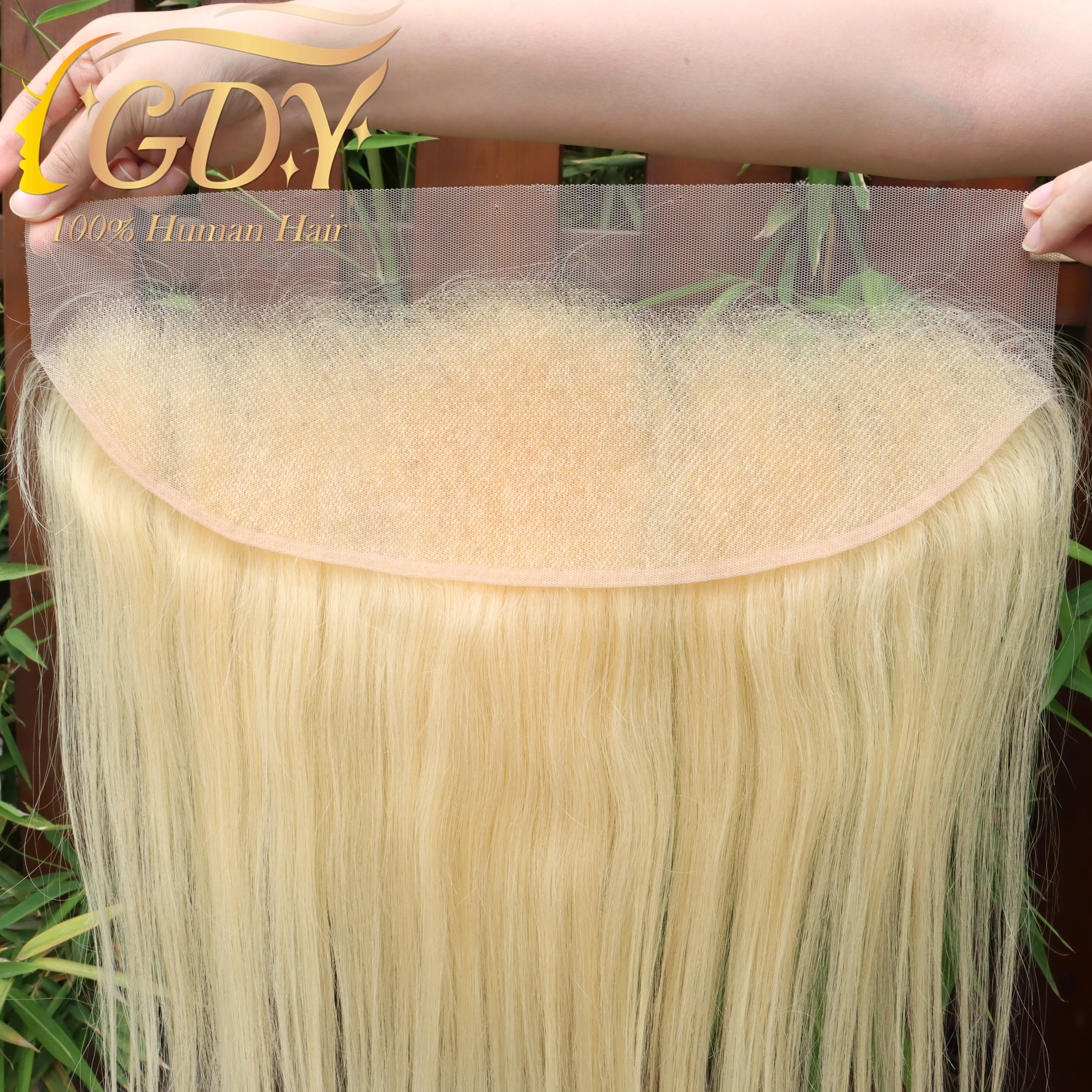 wholesale top 613 hd frontal indian hair white body wave 14 inches virgin blonde peruvian hair 613 13x4 straight hd lace frontal