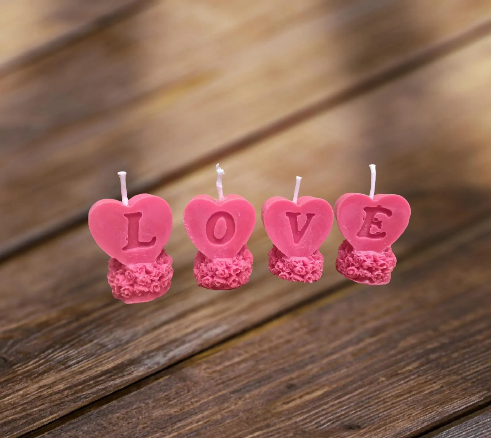 Handmade Luxury standing heart Scented Candle Irregular Smokeless Organic Clarity Custom Logo Made Stone multidesign candle