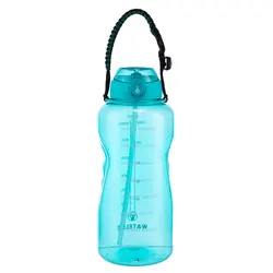 New amazon hot selling  64 oz water bottle BPA free time marker water bottles for gym and sports with straw