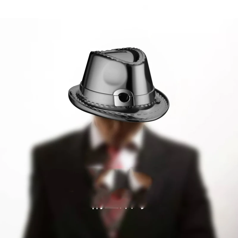 gentleman hat lighter adjustable gas open flame custom lighter logo