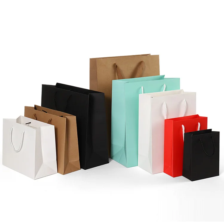 MU Hot Sale Popular Cardboard Bag Personalized Customized logo Art Paper Bag for Shopping Gift Packing