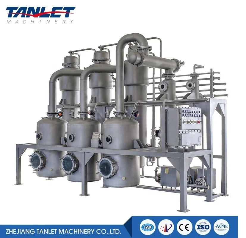 beverage and herbs evaporator pharmaceutical machinery plant medical equipment Triple Effect Concentrator