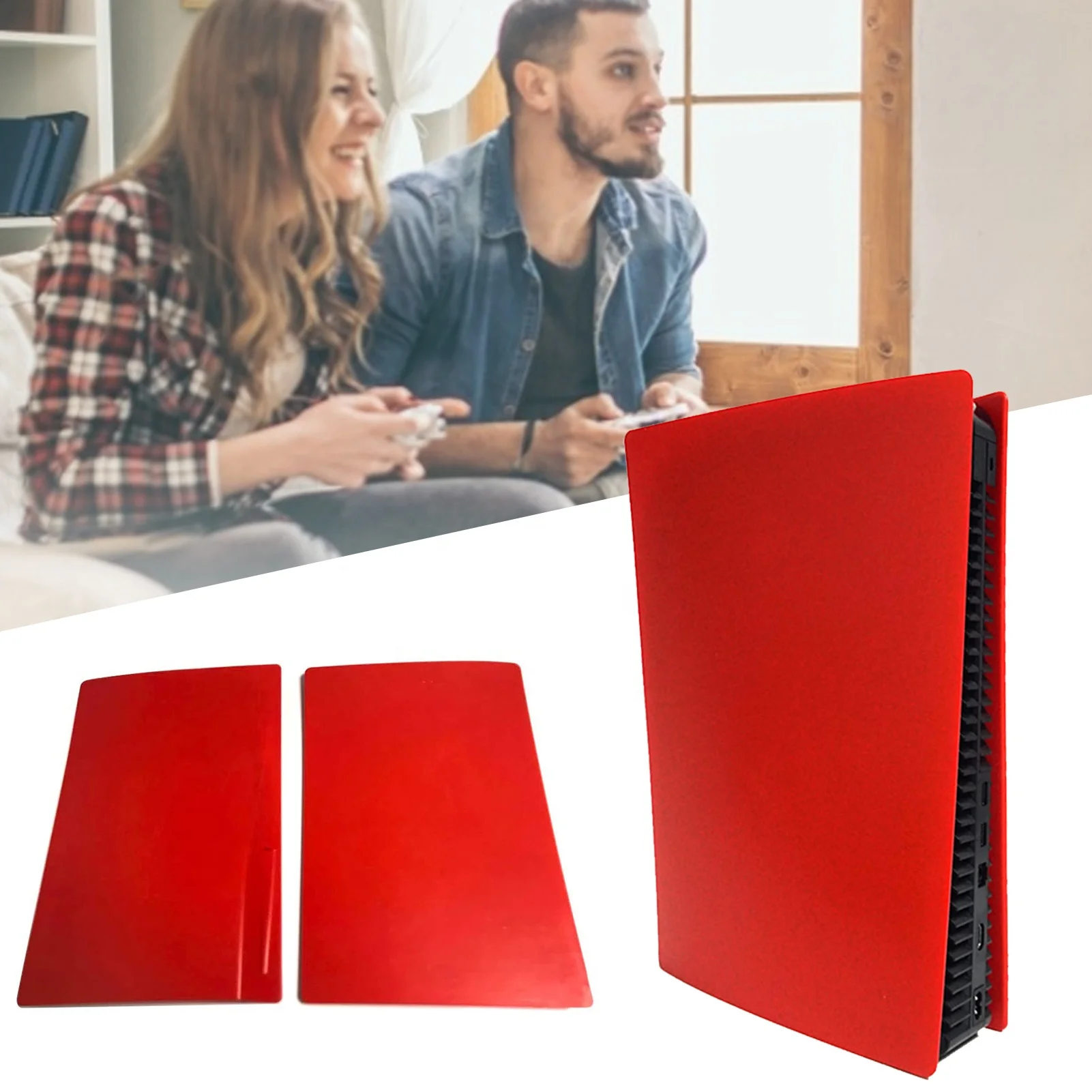 Faceplate for disc version ps5 shell console panel skin cover plastic plate with different colors support customized