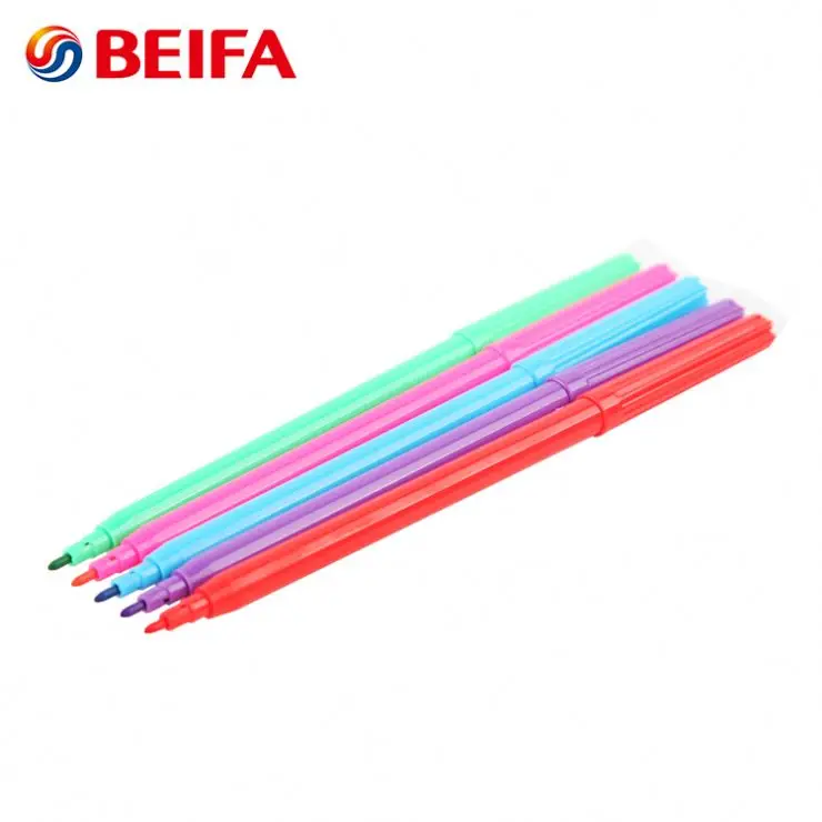 Beifa Brand Sy0004-1 24 Colors Slim Office & School Stationery Watercolor Brush Pen Set Color Washable
