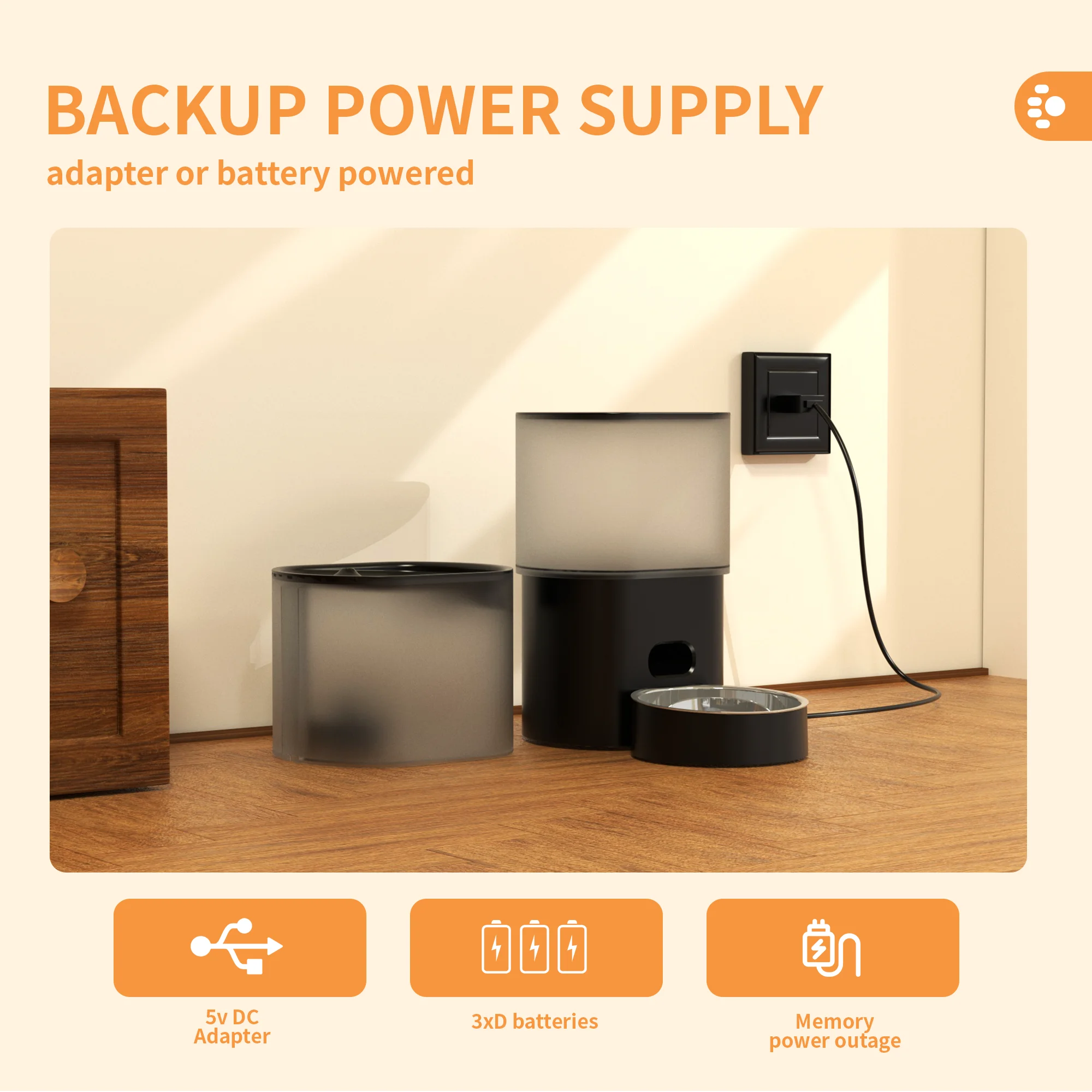 OEM Pet supply timing setting pet feeder with Tuya APP control dog cat Automatic Pet Feeder