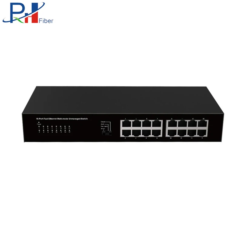 Factory Direct Sale 16 Port 100Mbps Multi-mode Network Switch Ethernet