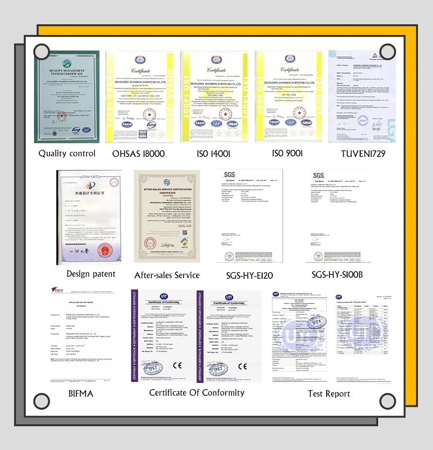 Office furniture made of high-quality steel with multiple drawers and a large capacity desk