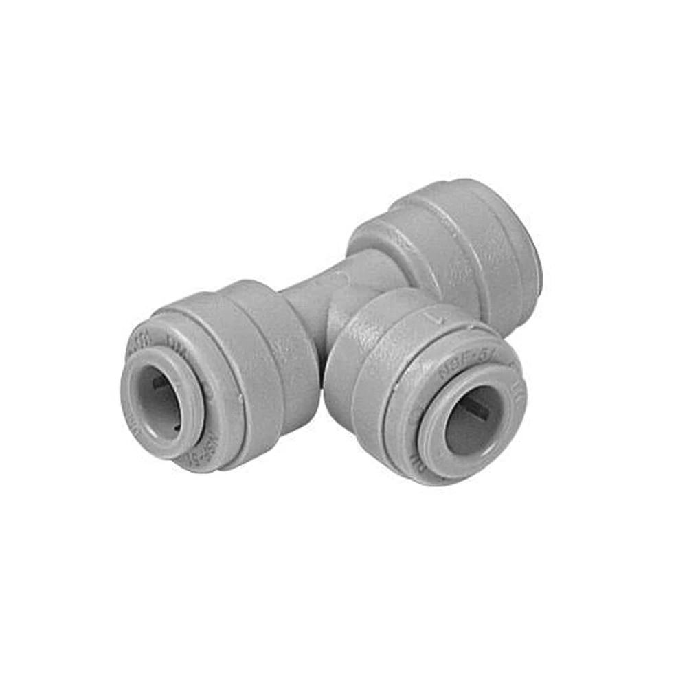 China Quick Connect Dm-fit Plastic Fittings Ro System Adapter Tee Joint Pipe Fitting Water Purifier Plastic Pipe Fitting