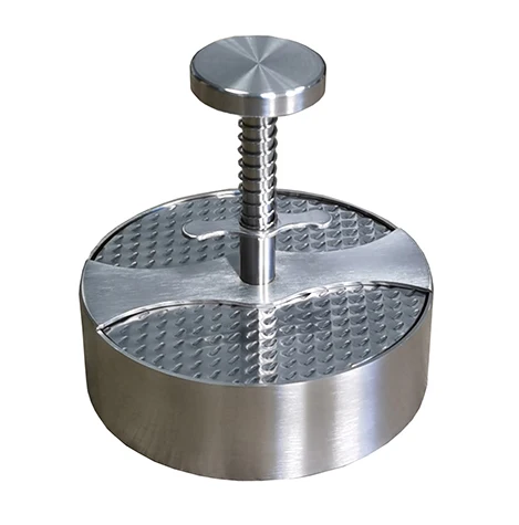 wholesale 140x45mm SS304 burger press with T handle burger patty maker meat press grill press patty mold burger maker ODM OEM