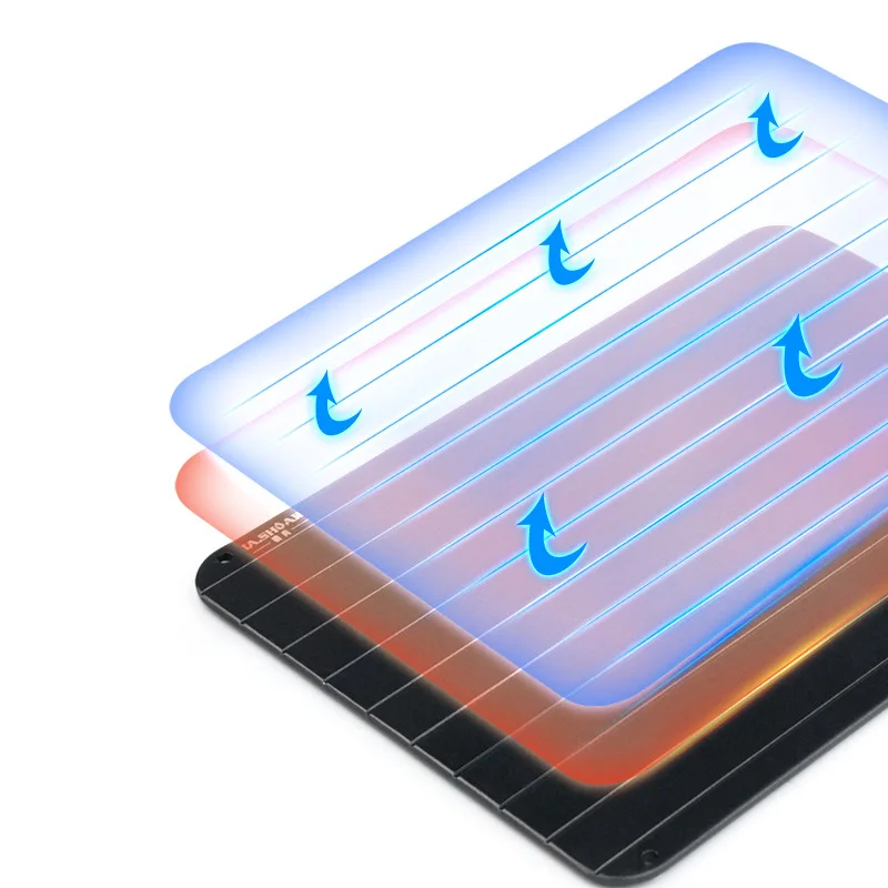 Hot sale household kitchen meat and seafood thawing aluminum alloy thawing cutting board