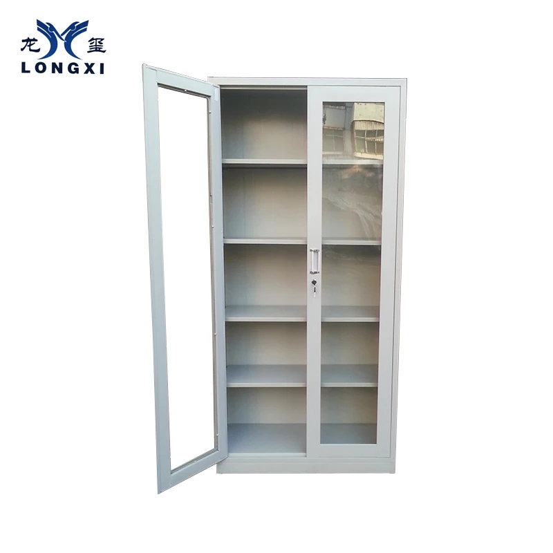 
Customization Accept Oem Excellent Quality Light Grey Steel Lateral 4 Drawer Filing 3 Sections Metal File Cabinets Made In China 