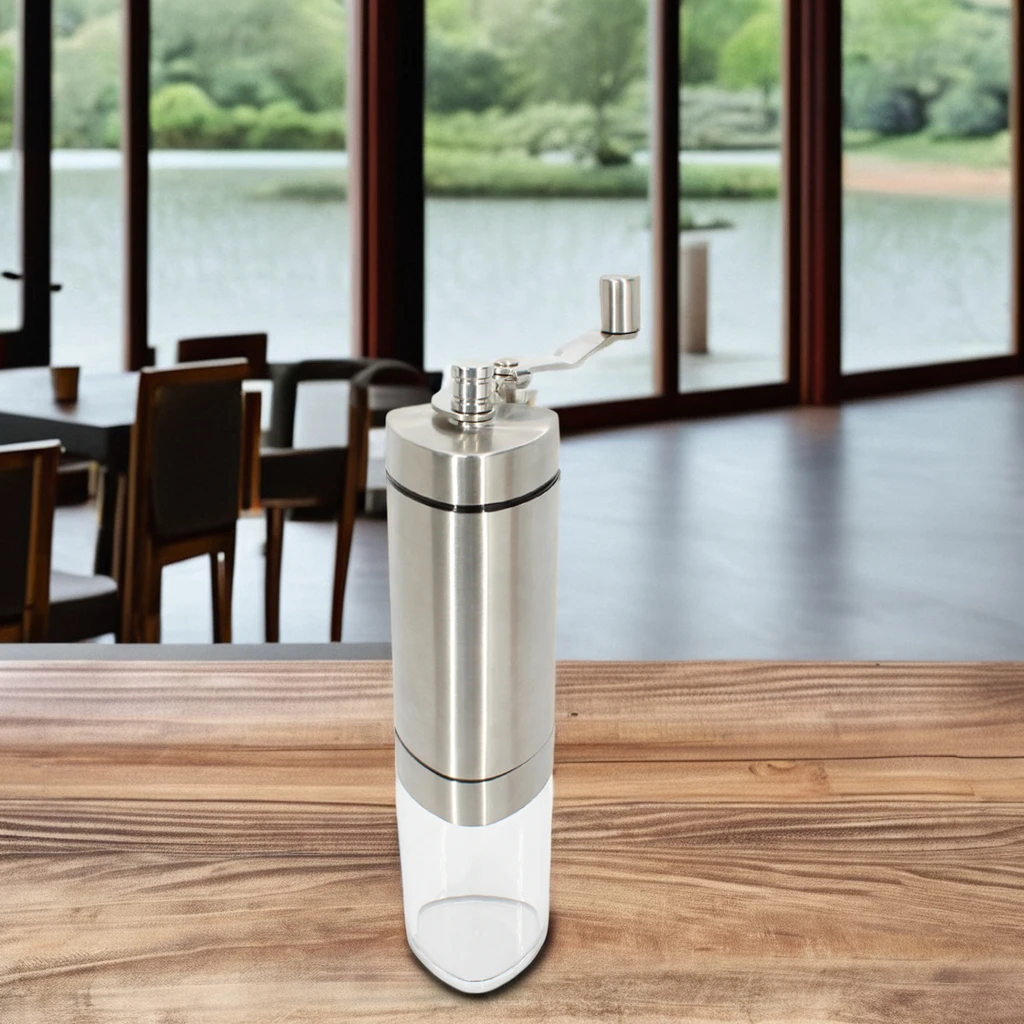Hot Sale Portable Manual Coffee Grinder Stainless Steel triangle Burr Mill with Adjustable Setting for Household and Outdoor Use