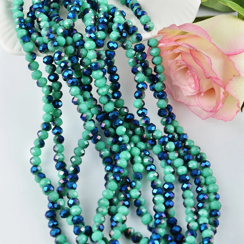 JC Wholesale 4mm 6mm 8mm Crystal Rondelle Beads for Jewelry Making