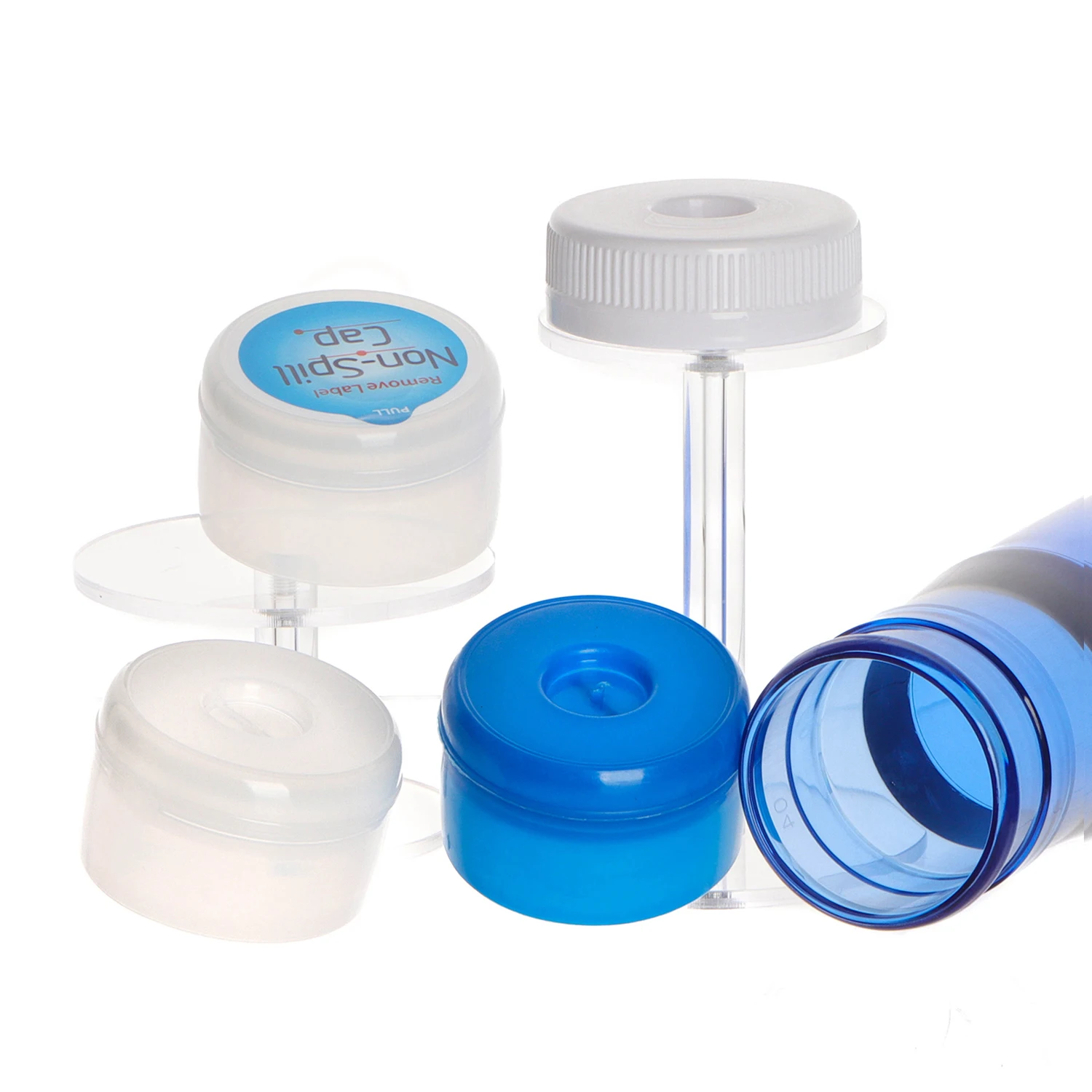 Non Spill Bottle Caps For 55mm Bottle Water Dispenser Caps Food Grade Silicone 5 Gallon Reusable Water Jug Cap