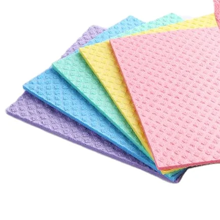 Biodegradable Kitchen Sublimation Organic Cleaning Towels Supplies Swedish Dishcloth Cellulose Cotton Dish Sponge Cloths
