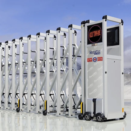 
Thailand trackless folding gate building Electric Auto Door for gym 