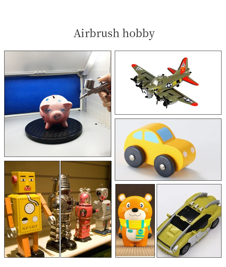 HS08-2AC-SK  Air Airbrush Makeup Air Compressor Tattoo Compressor for Painting Air Brush Painting  Heart-Shaped