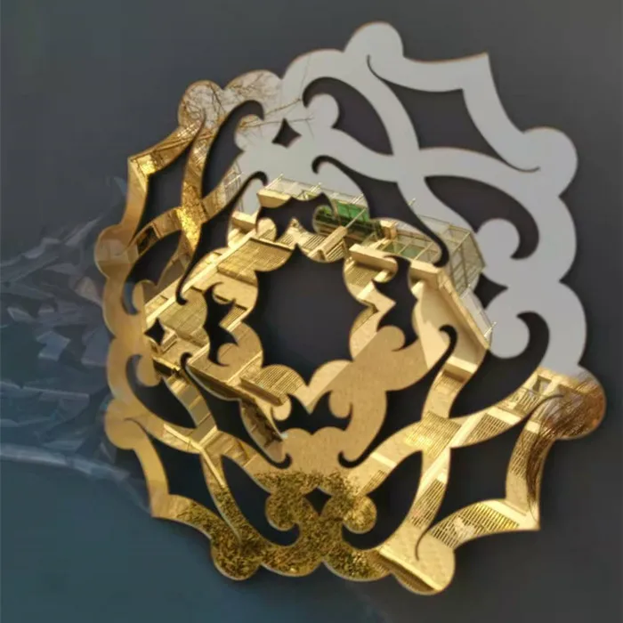 Золотые пластиковые зеркальные салфетки круглые акриловые зеркальные центральный элемент для зарядных тарелок настольное украшение