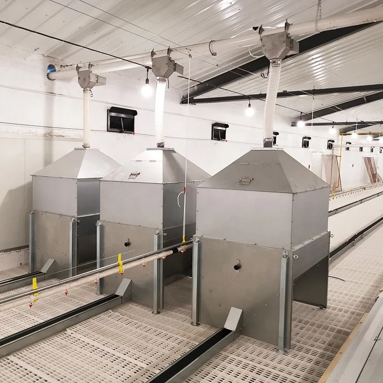 Poultry Farm House Silo bin Automic Conveyor Steel Machine Storage Chicken Feed Hopper