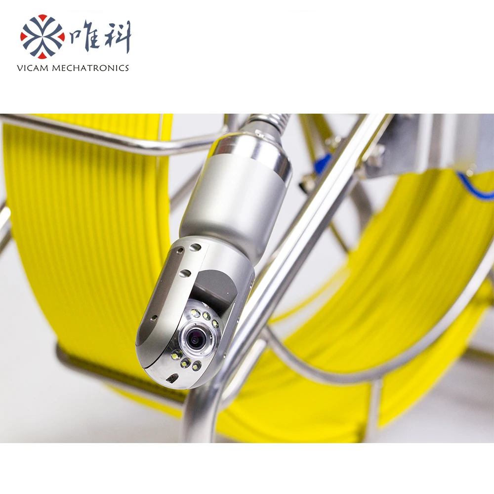 HD DVR Camera system battery powered pipe inspection robot for pipeline inspection