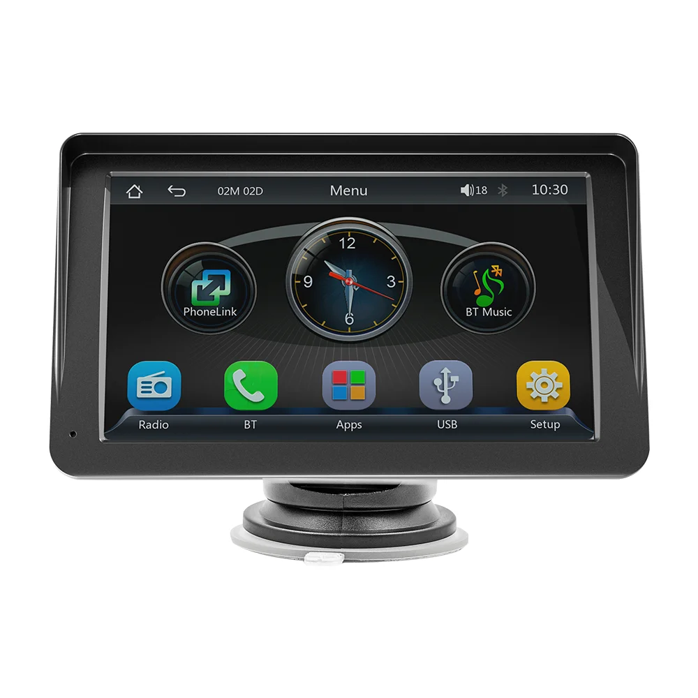 Портативный беспроводной автомобильный радиоприемник Carplay & Android Auto Autoestereo 7 дюймов сенсорный экран GPS BT FM умный монитор PND