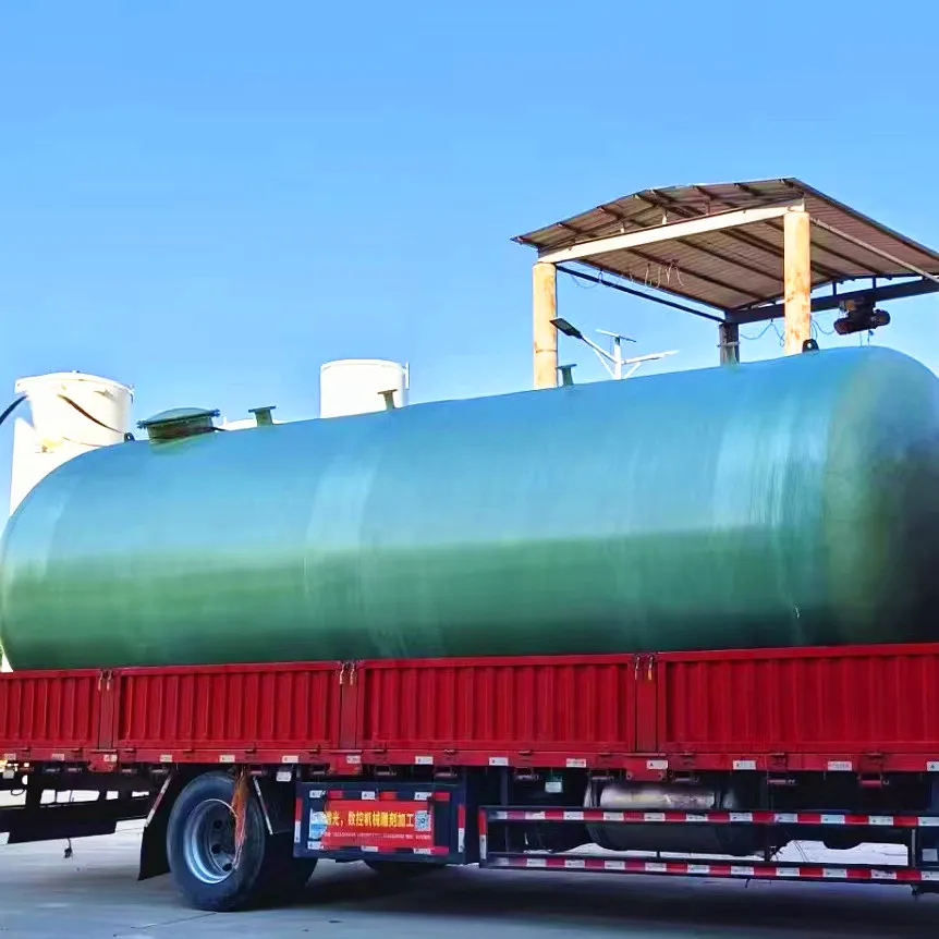 Fiberglass vertical storage tank production and customization of large fiberglass chemical tanks acid and alkali resistance