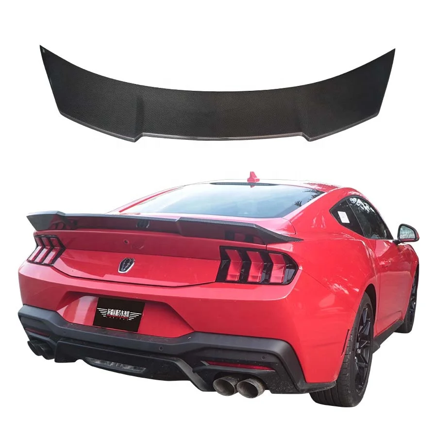 Carbon Fiber Rear Spoiler For Ford Mustang Dark Horse S650 GT 2024 Tail Wing Body Kit Accessories