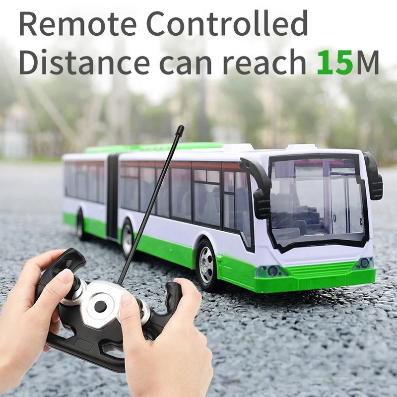 Hot Seller 4 Channel RC Car Sound And Light Remote Control City Bus