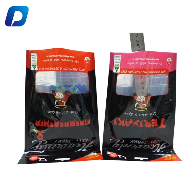 Clear Packaging Bags Custom Logo Dried Candy Cookie Mylar Bags Smell Proof Three Side Seal Pouch with hole