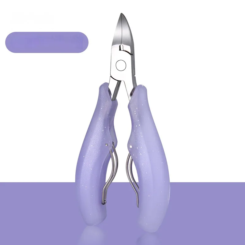 Large professional black eagle beak toenail clippers easy cut thick ingrown side nails cutter podiatrist nail clippers