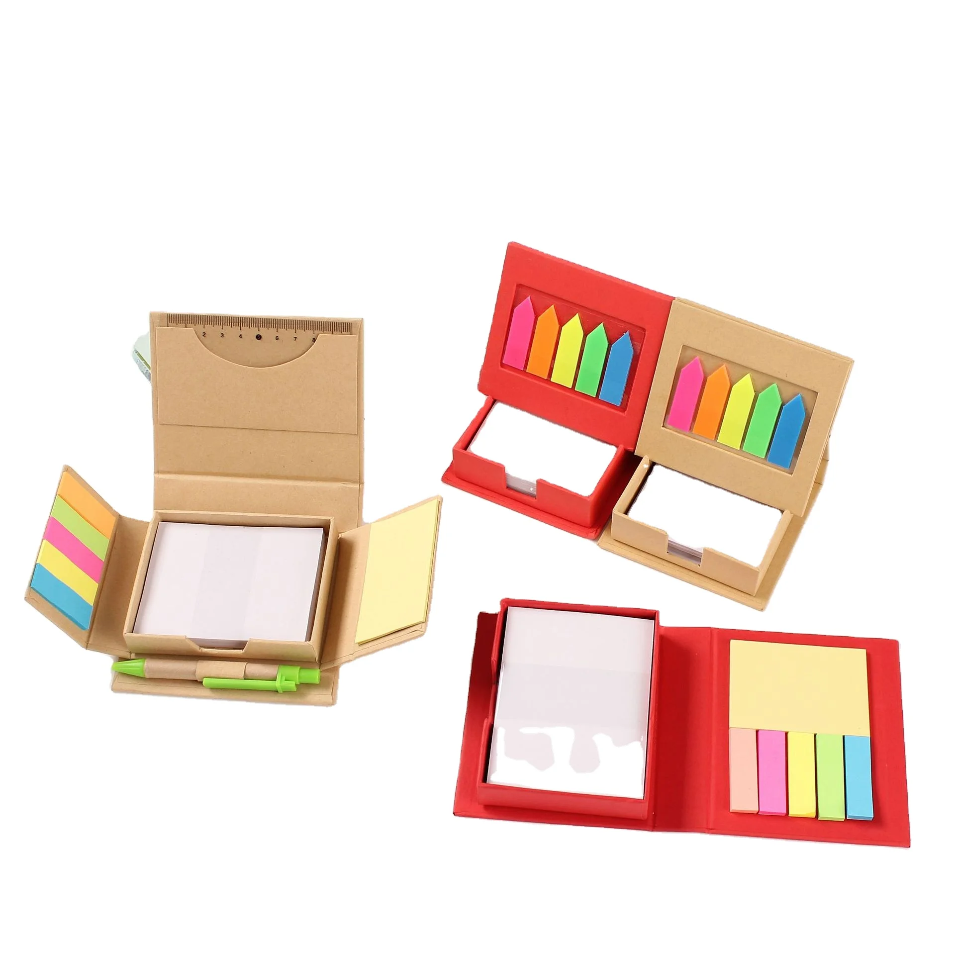 Fashion customized logo paper cube memo pad with pen holder