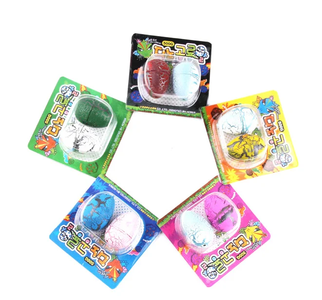 New Funny Cute Mini Educational Toy Hatching Water Expanding Dinosaur Eggs