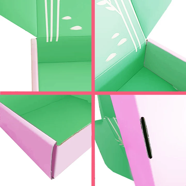 Small Mini Reasonable Price Purple Postage White Mailing Mailer Box For Shoe Box With Foam Insert Handle Adhesive