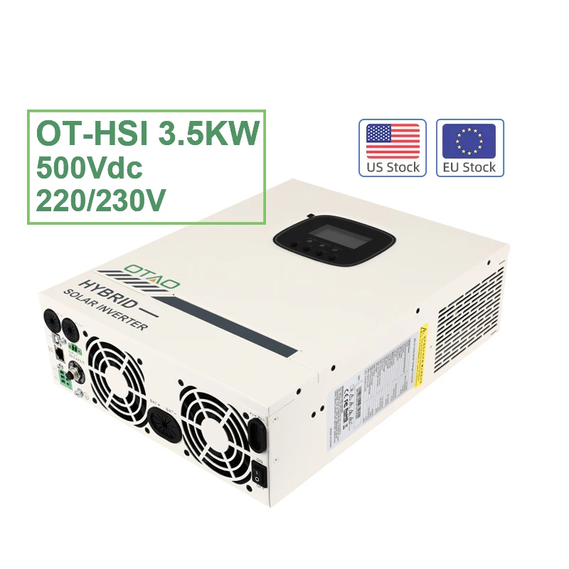OTAO Onduleur Hybride Hybrid Solar Inverter With Wifi 3.5kw 24V Inversor Solar Hibrido Solar Power System Home Invertor Hibrid