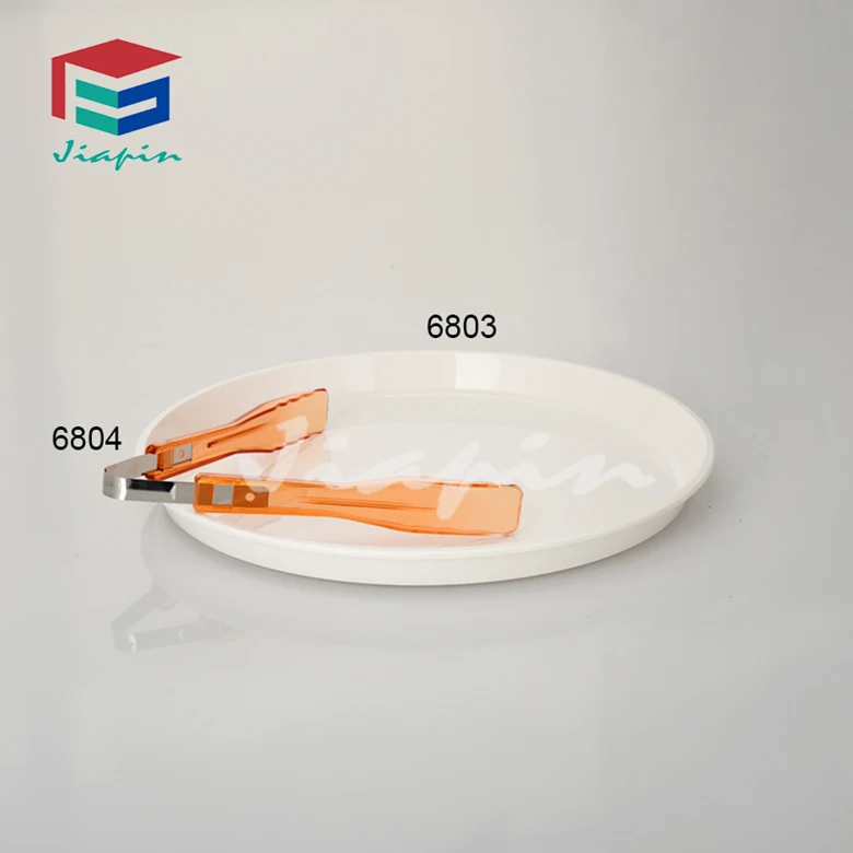 HOT SELL IN STOCK Food Grade PC Plastic Salad Tongs Kitchen Utensil  Bread Ice Salad Plastic Serving Tongs