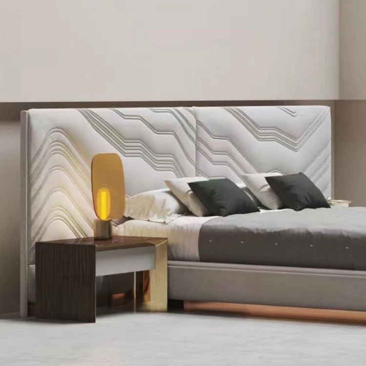 Высококачественная антикварная мебель с металлической рамой, деревянные современные роскошные кровати для гостиничных спален