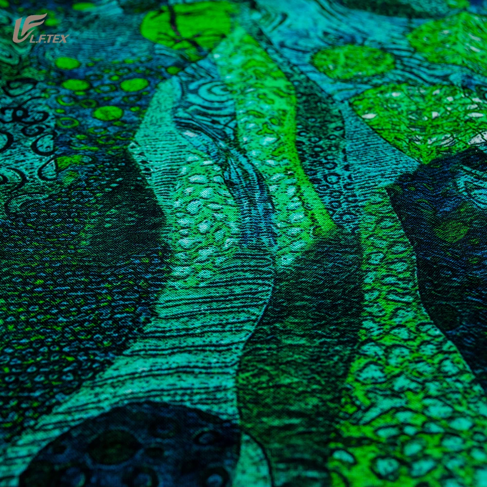 2021 новый дизайн, Модная комфортная ткань ramie, тканая технология, ткань с принтом для одежды