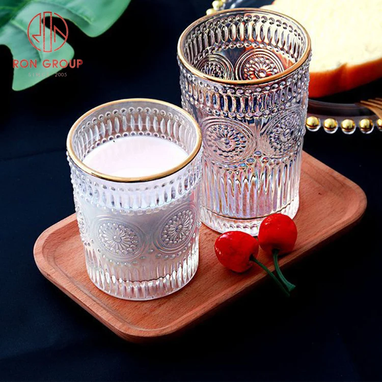 European restaurant wedding party thickened sunflower girl water cafe wine milk tea cold drinking glass coffee cup
