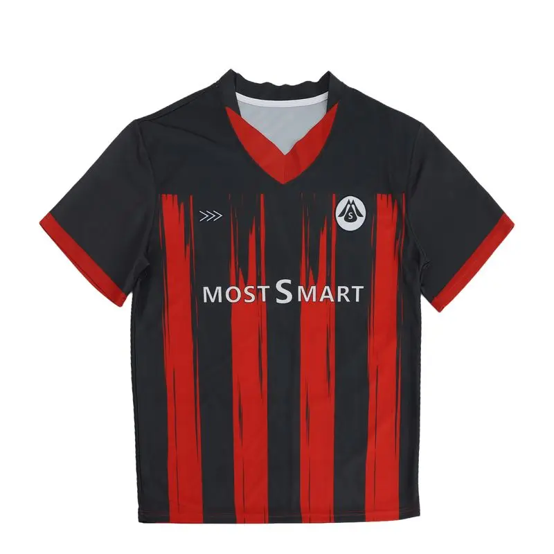 Factory Custom All Over Print Sports Wear Classic V neck Men Football T-shirts Custom Soccer Jersey