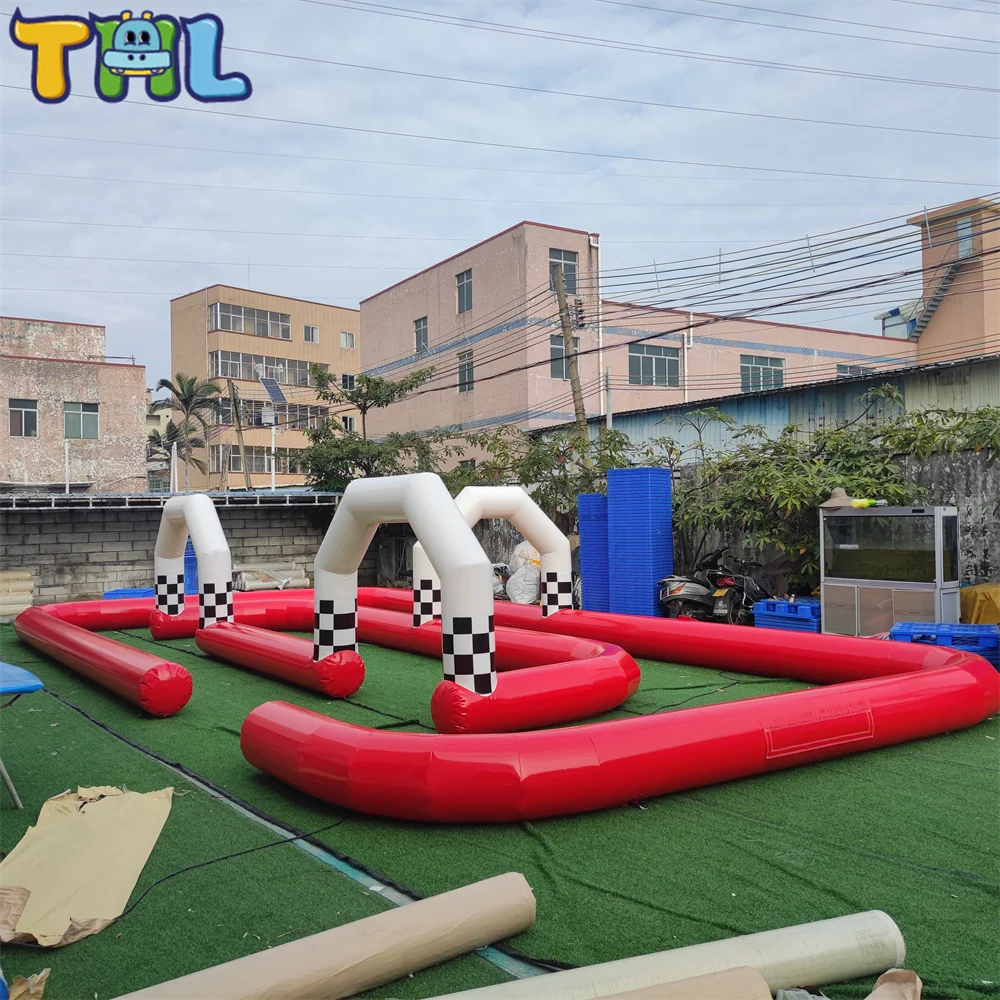 best PVC custom inflatable race track for bumper cars inflatable race track