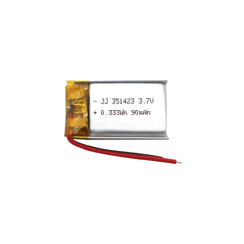 Lithium polymer battery 351423 90mAh 3.7V headset beauty instrument electric toy lithium battery