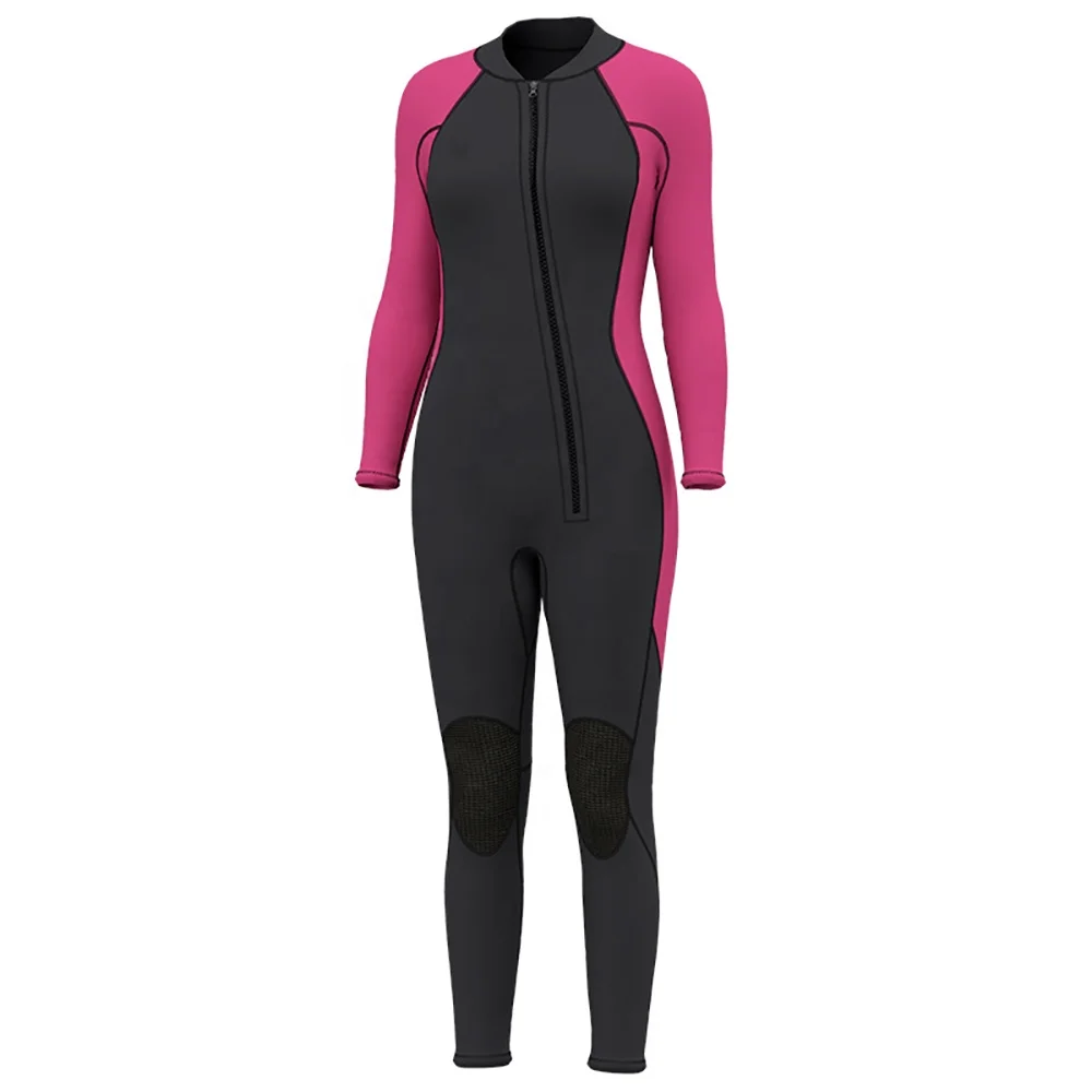 3mm Neoprene Customized Thickness Wet Suits Front Zip in Cold Water Dive Suit for Water Sports Wetsuit Women