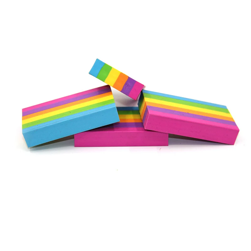 Стирательная мягкая Радужная многоцветная Подарочная ластик