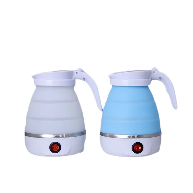 
Home electric kettle kitchen outdoor travel easy carry trip water kettle silicone foldable electric folding kettle 