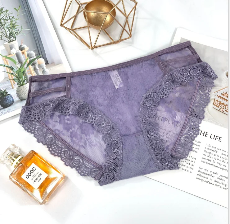 Japanese Girls Thin Panties Women Lace Underwear Solid Sexy Lingerie Panties String Womens Thongs