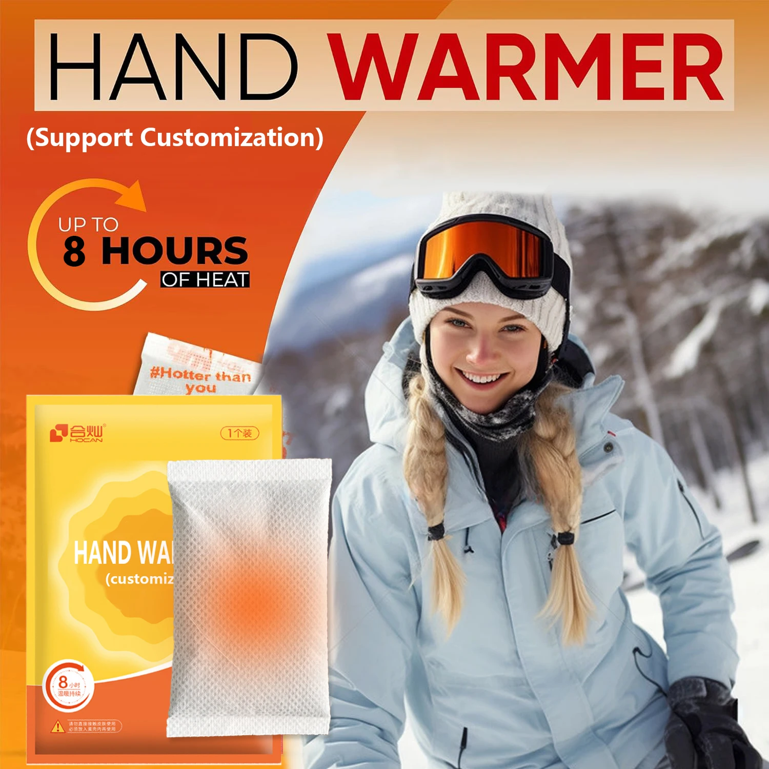 Best Selling Product Chinese Warm Patch Disposable Air Activated Hand Warmer Heat Pack For Winter Outdoor Sports