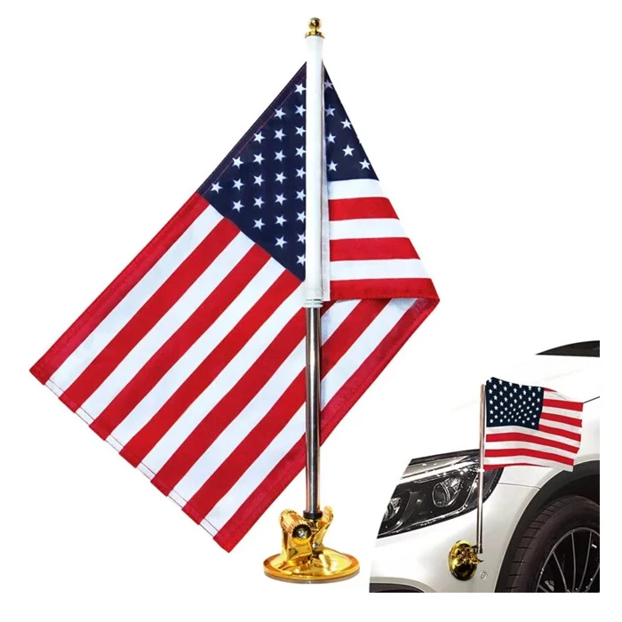 2024 New Product Digital Printing Car Auto Flag Truck Boat Racing Car Motocross with Polyester Flag 18.7 x 11.8 inches 30*45cm