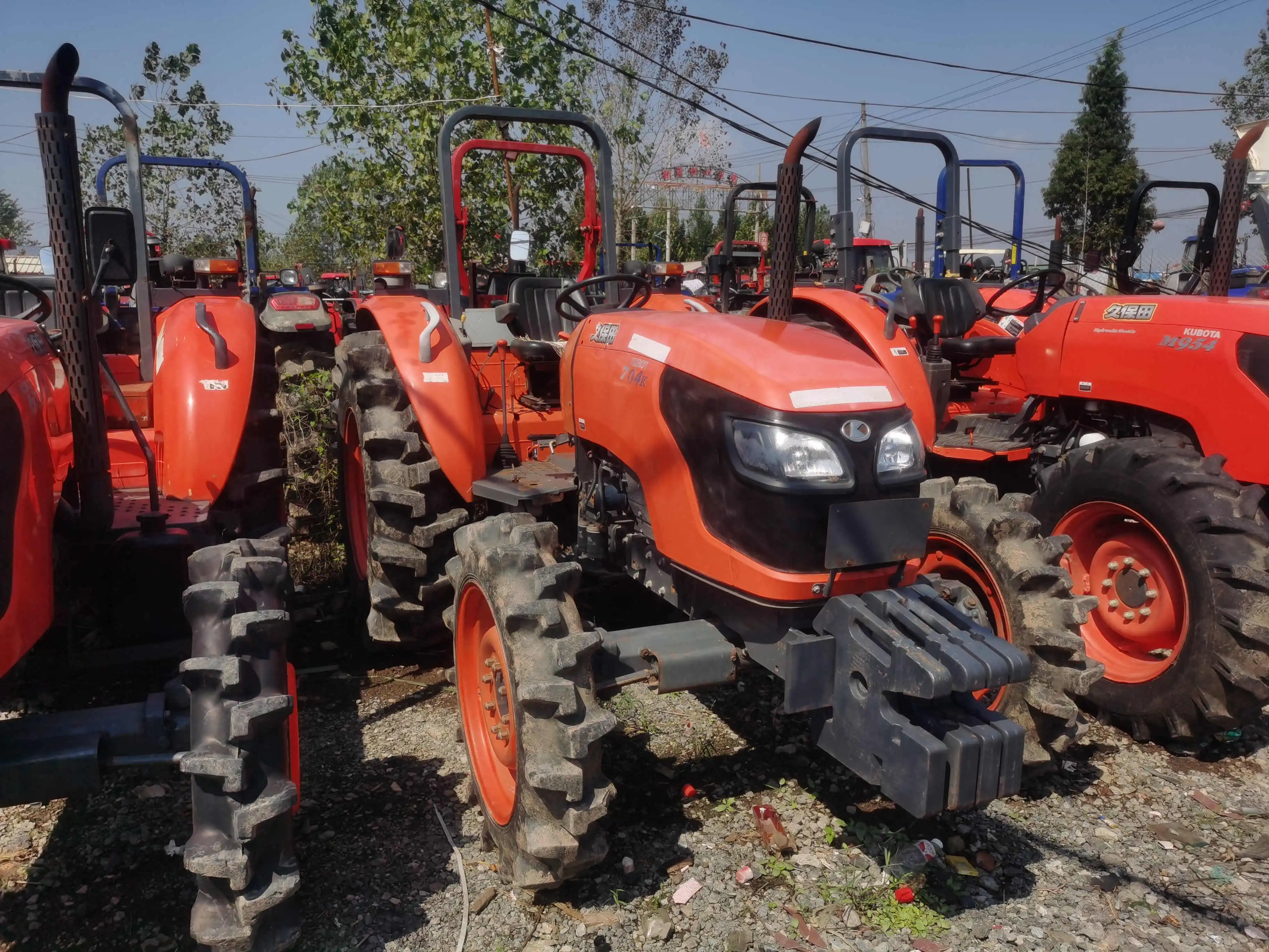 japanese used tractors kubota	4x4 farming machine agricultural tractor agricola used kubota  tractor